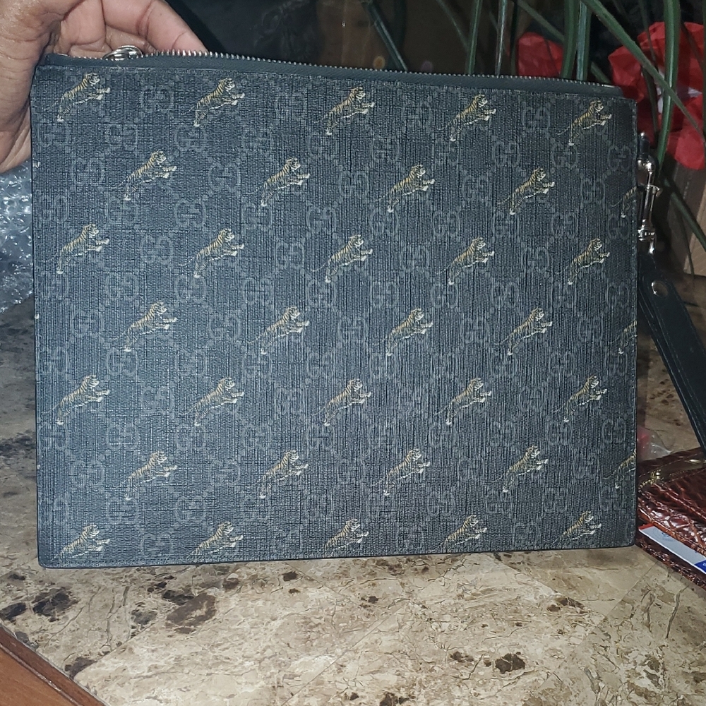 2000 Gucci / Supreme Collaboration Canvas Clutch